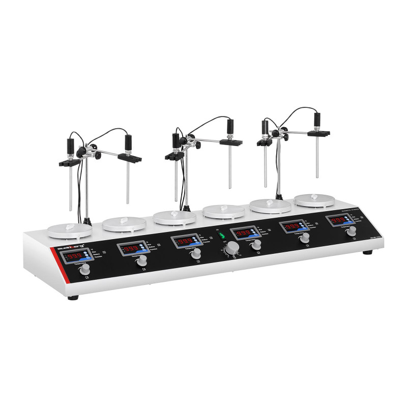 Laboratorinė magnetinė maišyklė 99C laikmatis 6 stotys + maišyklės