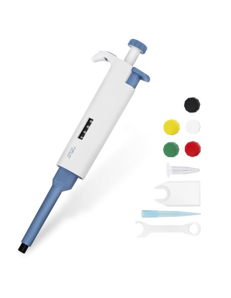 Laboratorinė vieno kanalo mikropipetė 100-1000 µl + 100 antgalių Laboratorinė vieno kanalo mikropipetė 100-1000 µl + 100 antgalių