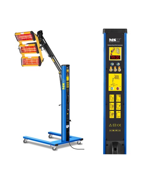 Infraraudonųjų spindulių dažų radiatorius dažams džiovinti ant 3300W stovo