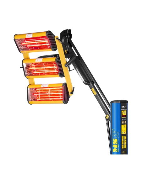 Infraraudonųjų spindulių dažų radiatorius dažams džiovinti ant 3300W stovo