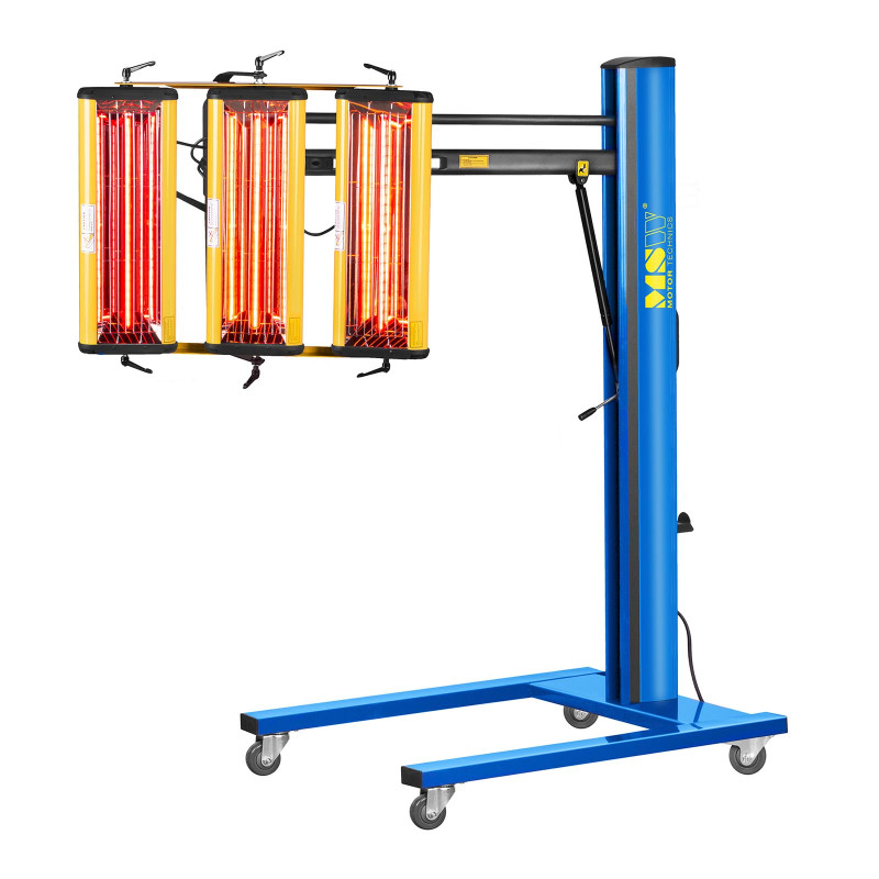 Infraraudonųjų spindulių dažų radiatorius dažams džiovinti ant 3300W stovo