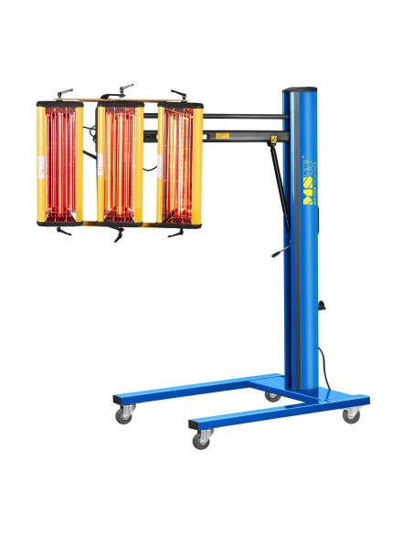 Infraraudonųjų spindulių dažų radiatorius dažams džiovinti ant 3300W stovo