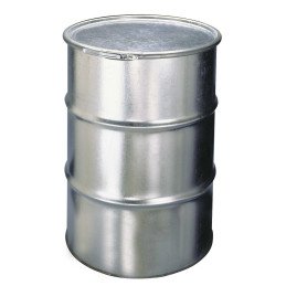 Cinkuoto plieno metalinė statinė 200L su nuimamu dangteliu