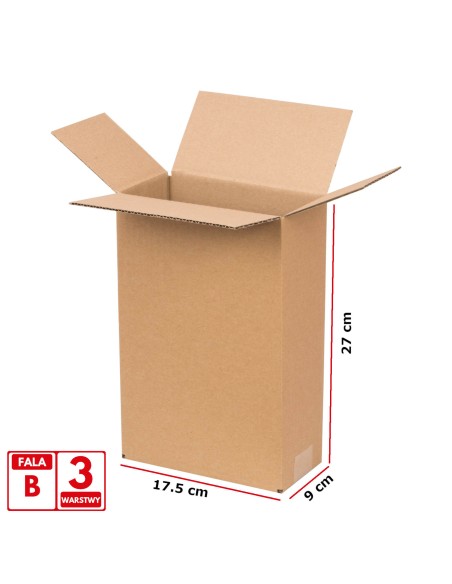 Kartoninė dėžutė FEFCO 0203 3 sluoksnių dvigubi atvartai 175x90x270mm 10vnt. Kartoninė dėžutė FEFCO 0203 3 sluoksnių dvigubi atvartai 175x90x270mm 10vnt.