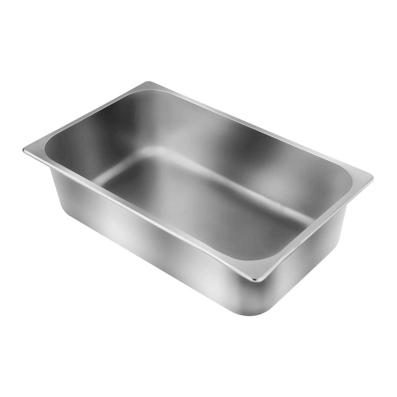 Maitinimo konteineris GN1/1 pagamintas iš nerūdijančio plieno, aukštis 15cm, 19L
