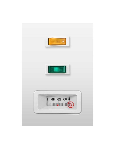 Komercinis krūtinės šaldiklis su užraktu ir stikliniu viršumi iki -25C 355L