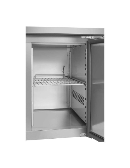 Šaldomasis stalas su plieniniu stalviršiu 4 stalčiai nuo -2 iki 10C 179cm Šaldomasis stalas su plieniniu stalviršiu 4 stalčiai nuo -2 iki 10C 179cm