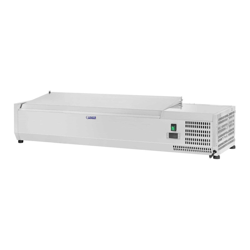 Aušinimo viršus su plieniniu dangteliu 5x GN1/4 120cm