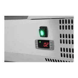 Aušinimo viršus su stikliniu dangteliu 3x GN1/3 ir 1x GN1/2 120cm