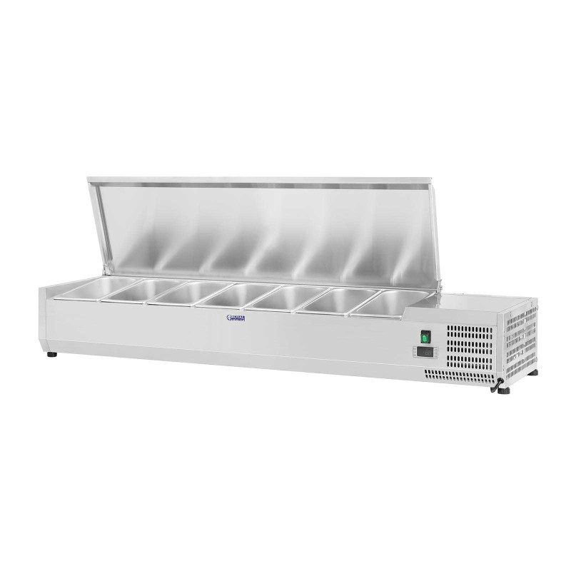 Aušinimo viršus su plieniniu dangteliu 7x GN1/3 161 cm