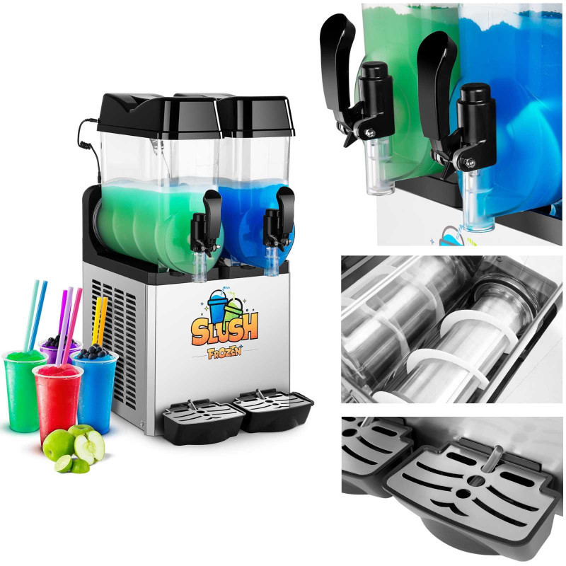 Granitor dozatorius gėrimų prietaisas slush double granite 2x 12L