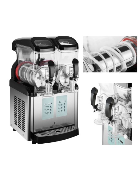 Granitor dozatoriaus gėrimų prietaisas slush ledai dvigubas 2x 6L Granitor dozatoriaus gėrimų prietaisas slush ledai dvigubas 2x 6L