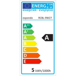 RGB LED lemputė keičiasi spalvas 16 spalvų 5 režimai 5W + nuotolinio valdymo pultas