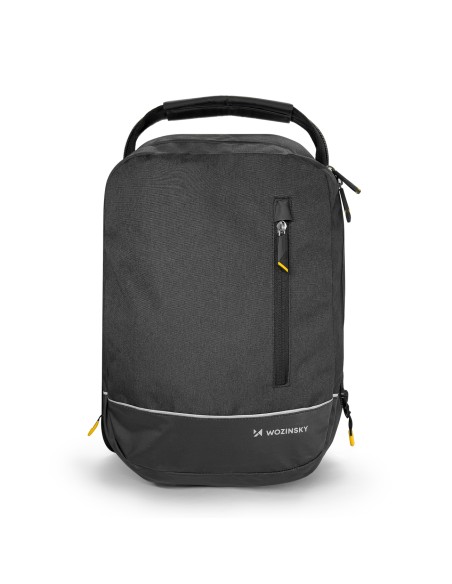 Dviguba dviračio krepšio kuprinė 2in1 30l juoda