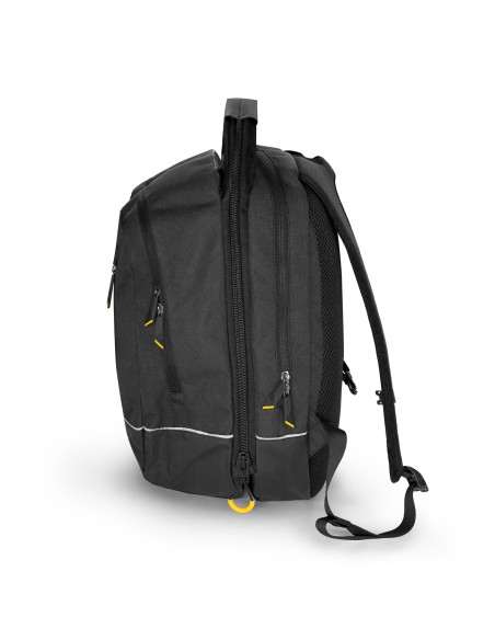 Dviguba dviračio krepšio kuprinė 2in1 30l juoda