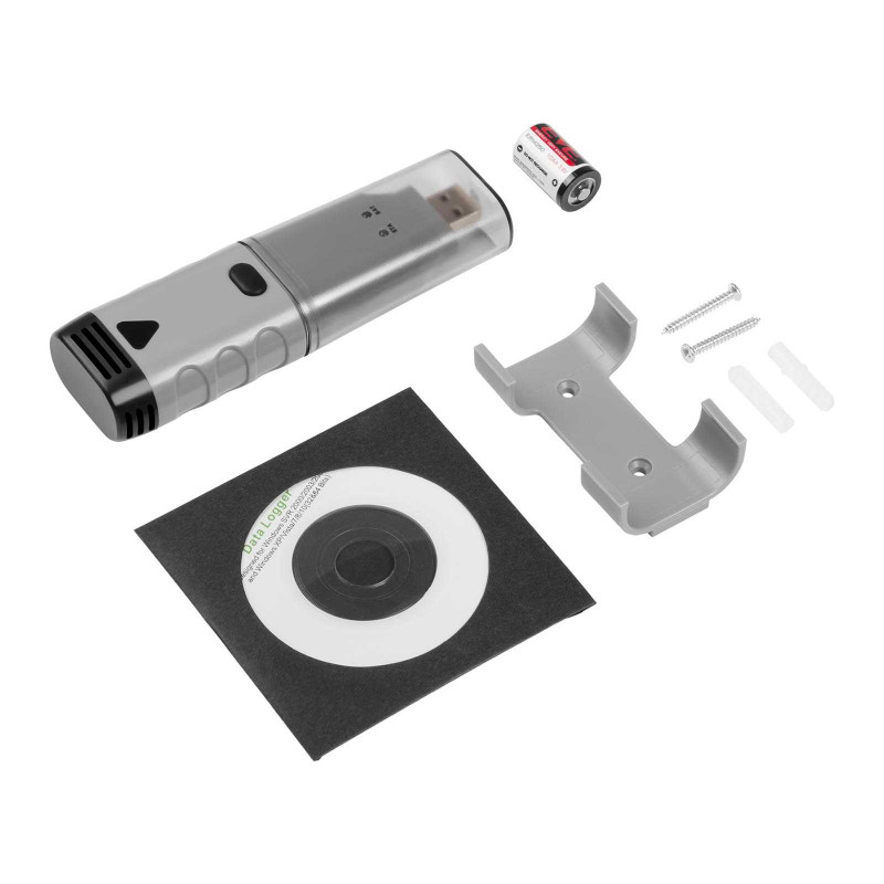 Termohigrometro temperatūros ir drėgmės registratoriaus diapazonas 0 - 100% -35 - 80C USB