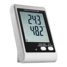 Termohigrometro temperatūros ir drėgmės registratoriaus diapazonas 0 - 100% -35 - 70C USB