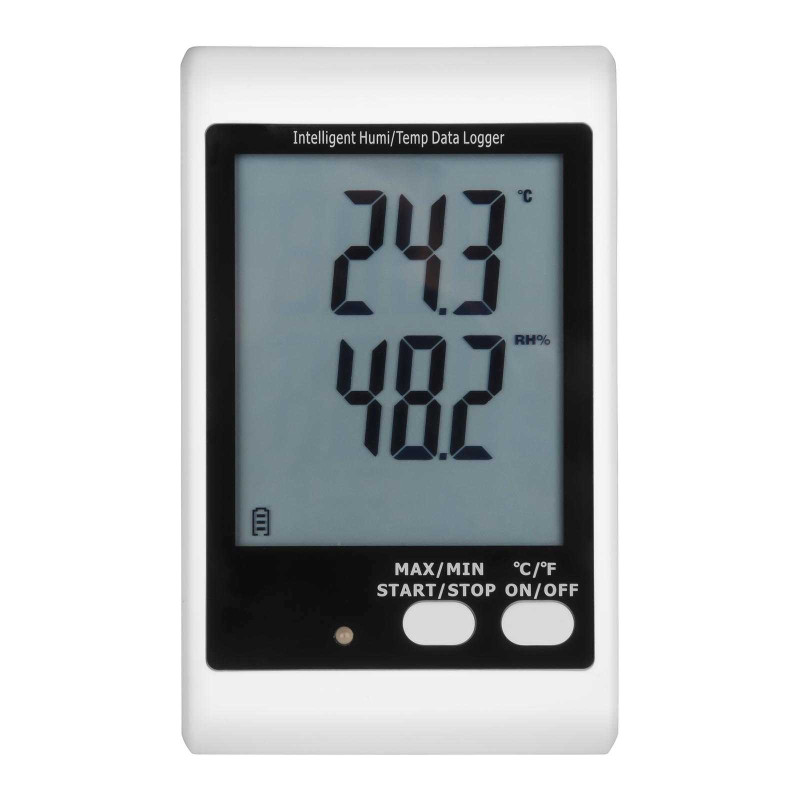 Termohigrometro temperatūros ir drėgmės registratoriaus diapazonas 0 - 100% -35 - 70C USB