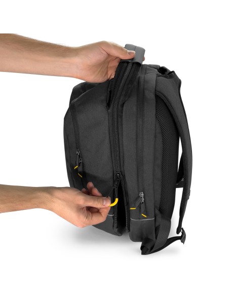 Dviguba dviračio krepšio kuprinė 2in1 30l juoda