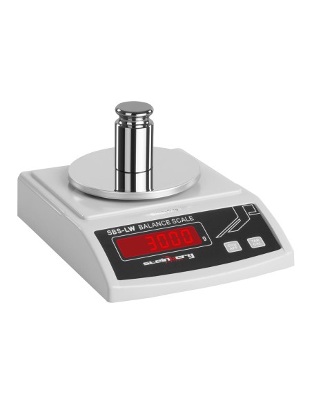 Tikslios laboratorinės svarstyklės su LED ekranu 3000g / 0,1g Tikslios laboratorinės svarstyklės su LED ekranu 3000g / 0,1g