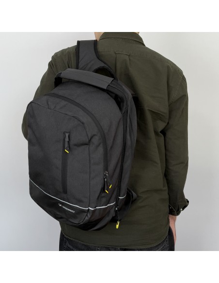 Dviguba dviračio krepšio kuprinė 2in1 30l juoda