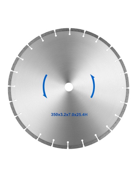 Akmens pjovimo diskinis pjūklas su deimantiniu pjūklu Dia. 350/25,4 mm Akmens pjovimo diskinis pjūklas su deimantiniu pjūklu Dia. 350/25,4 mm