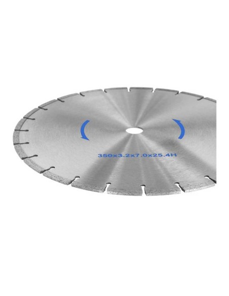 Akmens pjovimo diskinis pjūklas su deimantiniu pjūklu Dia. 350/25,4 mm Akmens pjovimo diskinis pjūklas su deimantiniu pjūklu Dia. 350/25,4 mm