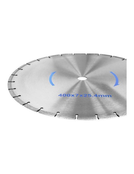 Akmens pjovimo diskinis pjūklas su deimantiniu pjūklu Dia. 400/25,4 mm Akmens pjovimo diskinis pjūklas su deimantiniu pjūklu Dia. 400/25,4 mm