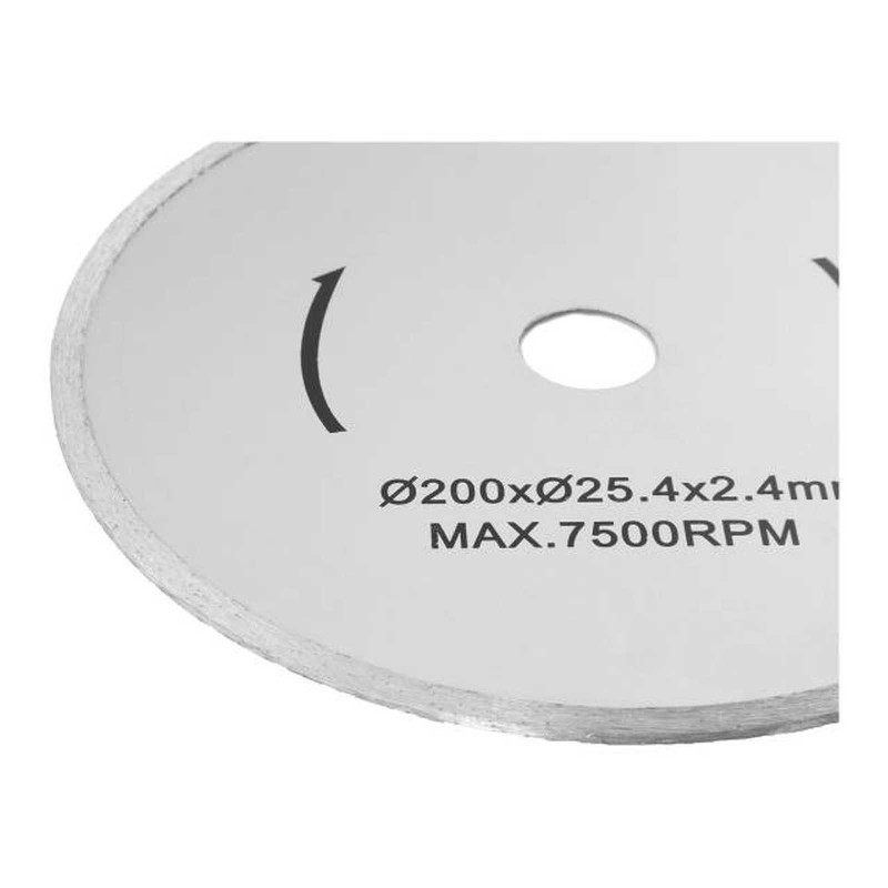 Diskinio pjūklo diskas plytelių pjovimui su deimantiniu peiliuku Dia. 200/25,4 mm