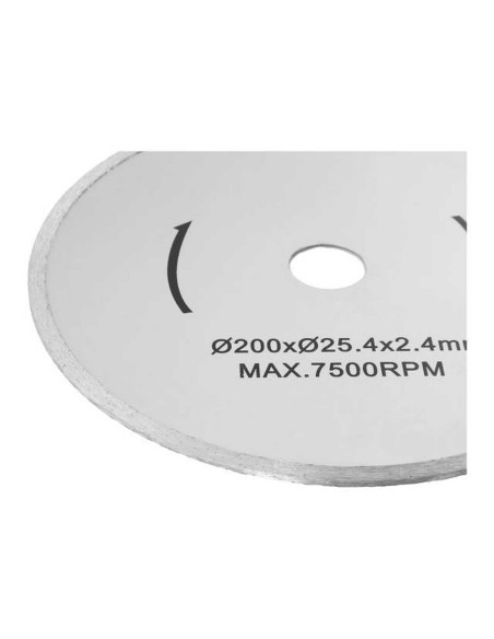 Diskinio pjūklo diskas plytelių pjovimui su deimantiniu peiliuku Dia. 200/25,4 mm Diskinio pjūklo diskas plytelių pjovimui su deimantiniu peiliuku Dia. 200/25,4 mm