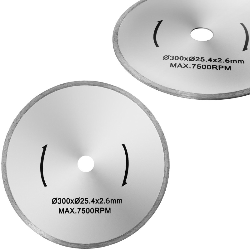 Akmens pjovimo diskinis pjūklas su deimantiniu pjūklu Dia. 300/25,4 mm