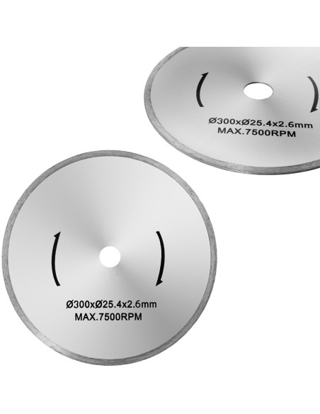 Akmens pjovimo diskinis pjūklas su deimantiniu pjūklu Dia. 300/25,4 mm Akmens pjovimo diskinis pjūklas su deimantiniu pjūklu Dia. 300/25,4 mm