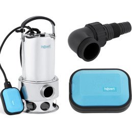 Panardinamas sodo siurblys, nerūdijantis plienas, 1100W 17000l/h iki 9,5m