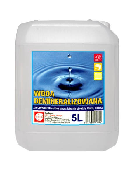 Demineralizuotas distiliuotas vanduo 5L Demineralizuotas distiliuotas vanduo 5L