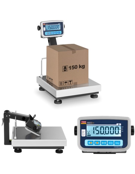 Legalizuotos sandėlio platforminės svarstyklės BEKO+ TEM RS232 150kg / 50g Legalizuotos sandėlio platforminės svarstyklės BEKO+ TEM RS232 150kg / 50g