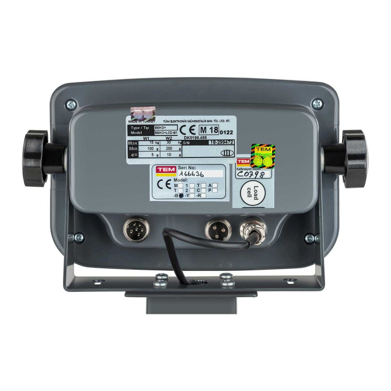 Legalizuotos sandėlio platforminės svarstyklės BEKO+ TEM RS232 30kg / 10g