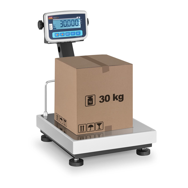 Legalizuotos sandėlio platforminės svarstyklės BEKO+ TEM RS232 30kg / 10g