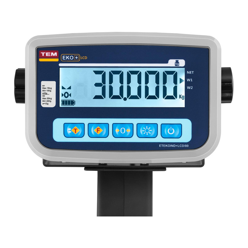 Legalizuotos sandėlio platforminės svarstyklės BEKO+ TEM RS232 30kg / 10g