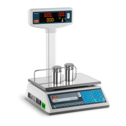 Įteisintos kainos parduotuvės svarstyklės EGE-LED TEM RS232 3kg / 1g