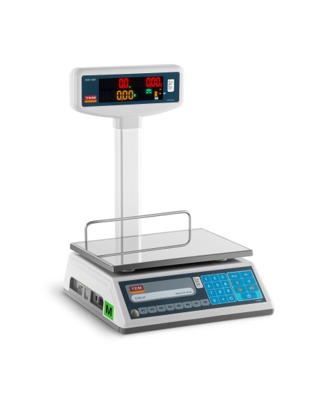 Įteisintos kainos parduotuvės svarstyklės EGE-LED TEM RS232 3kg / 1g Įteisintos kainos parduotuvės svarstyklės EGE-LED TEM RS232 3kg / 1g