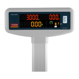 Įteisintos kainos parduotuvės svarstyklės EGE-LED TEM RS232 3kg / 1g