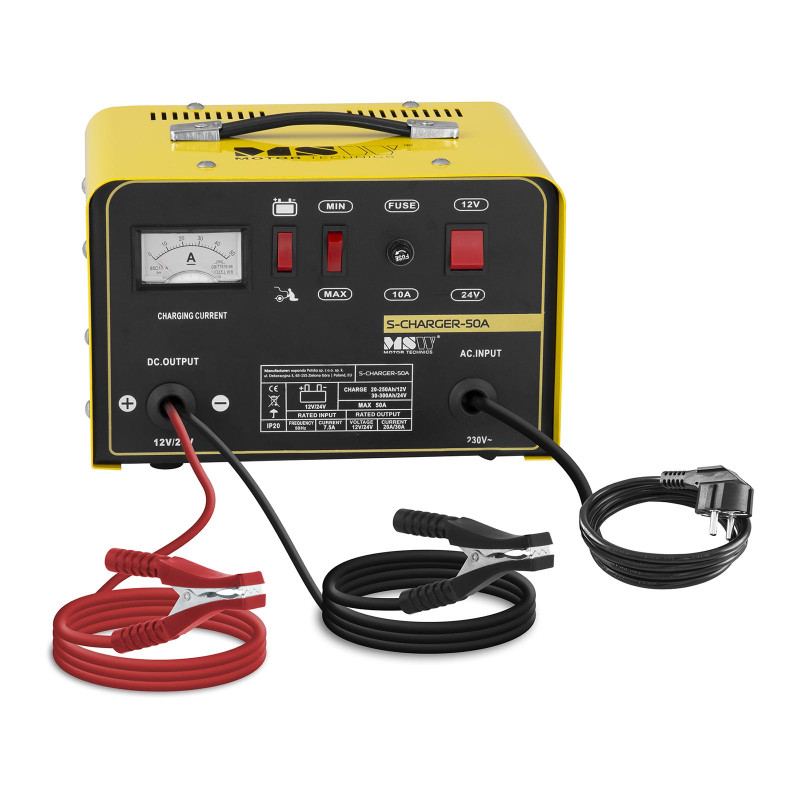 Automobilio starterio pakrovėjas krovimui 12/24V 30A pradedant 130A