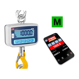 Pakabinamos laikymo kablio svarstyklės su Bluetooth legalizavimu CEKO+ TEM 1000kg / 500g