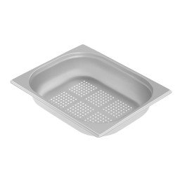 Perforuotas gastronominis indas iš plieno GN1/2 gylis 65 mm