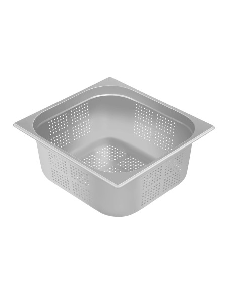 Perforuotas nerūdijančio plieno gastronominis indas GN2/3 150 mm Perforuotas nerūdijančio plieno gastronominis indas GN2/3 150 mm