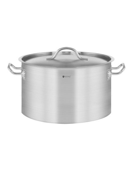 Maitinimo puodas su dangčiu, nerūdijančio plieno, indukcinei viryklei 14 l