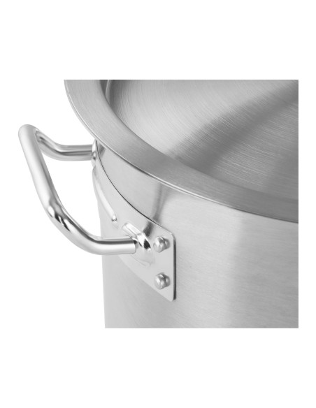 Maitinimo puodas su dangčiu, nerūdijančio plieno, indukcinei viryklei 58 L