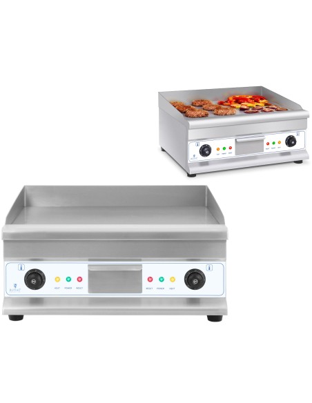 Grilis sklandžiai elektrinis grilio lėkštė 300C 60 cm 2 x 3200W