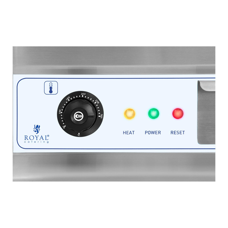 Grilis sklandžiai elektrinis grilio lėkštė 300C 60 cm 2 x 3200W