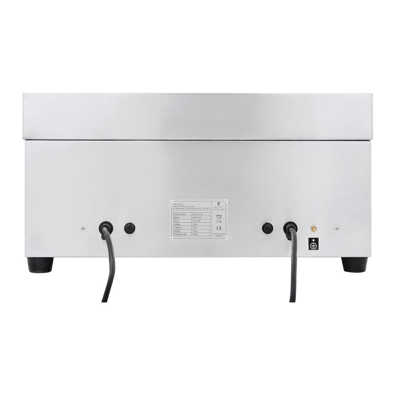 Grilis sklandžiai elektrinis grilio lėkštė 300C 60 cm 2 x 3200W